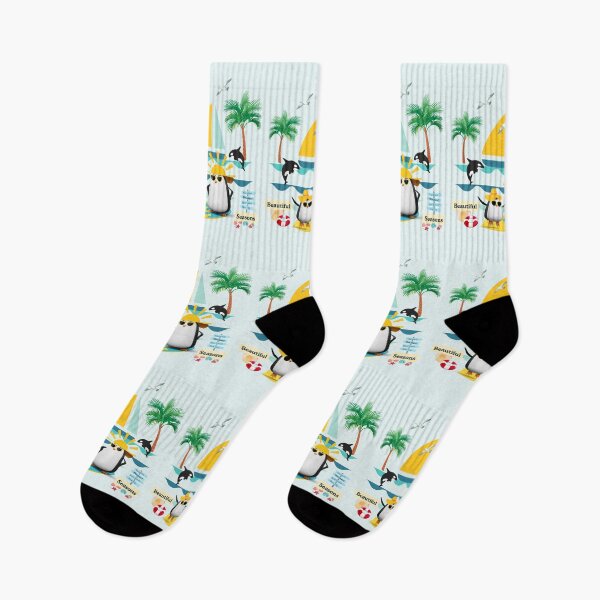 Item preview, Happy Summer with penguin designed and sold by ATime7Day.