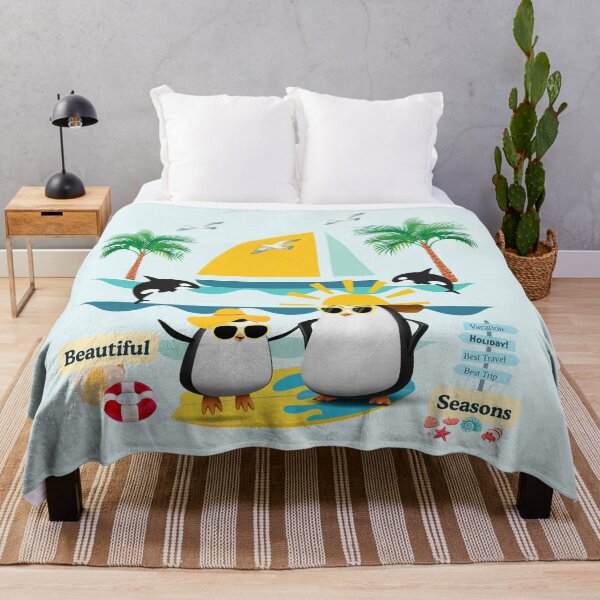 Item preview, Happy Summer with penguin designed and sold by ATime7Day.