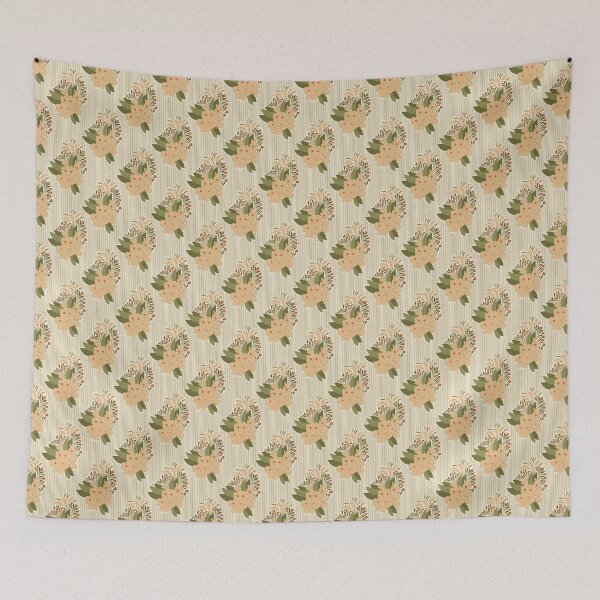 Item preview, Vintage Floral Bouquet with Retro Leafy Accents designed and sold by DColourMuse.