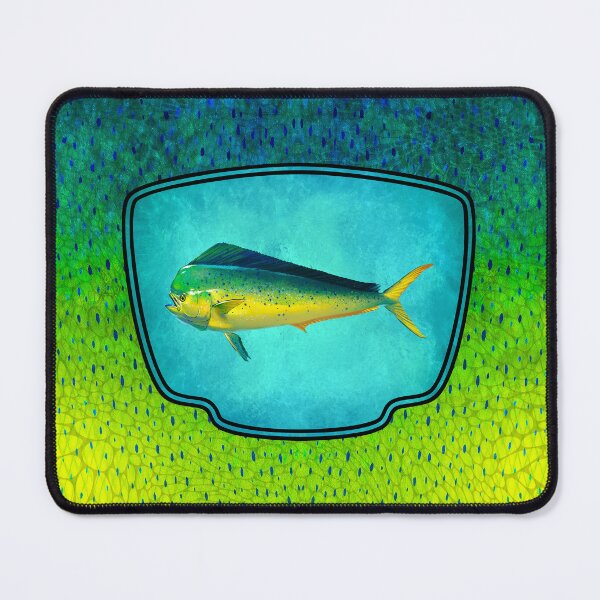 Artikelvorschau, Mahi-Mahi-Anglerabzeichen entworfen und verkauft von artistwill.