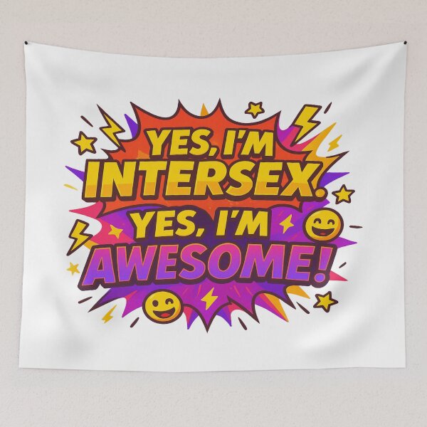 Item preview, Yes, I’m Intersex – Pride Power Pop! designed and sold by Rajasekar.