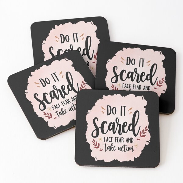 Item preview, Do It Scared – Face Fear and Take Action designed and sold by HOUCHCREATOR.