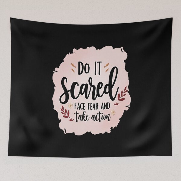 Item preview, Do It Scared – Face Fear and Take Action designed and sold by HOUCHCREATOR.