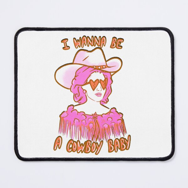 Item preview, CMAT I Wanna Be A Cowboy Baby - pink and orange designed and sold by incloudines.