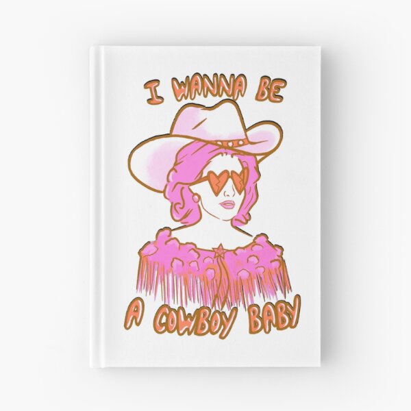 Item preview, CMAT I Wanna Be A Cowboy Baby - pink and orange designed and sold by incloudines.
