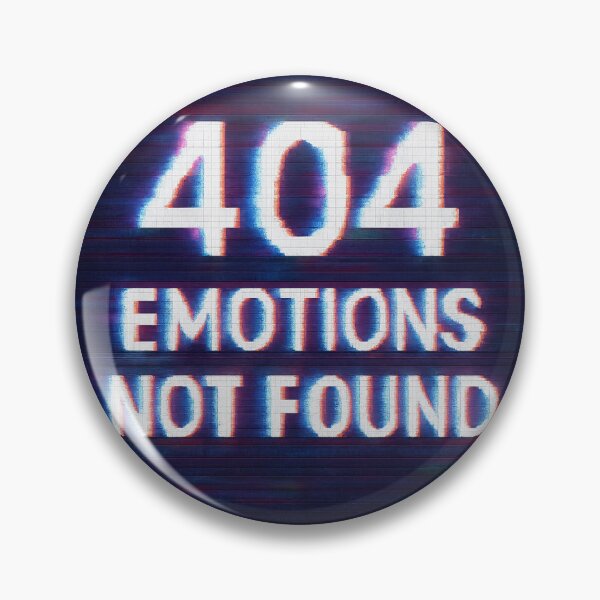 Item preview, 404 Emotions Not Found – Glitch Tee designed and sold by TONSNAP.