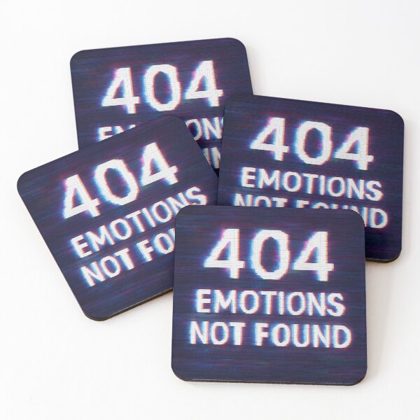 Item preview, 404 Emotions Not Found – Glitch Tee designed and sold by TONSNAP.