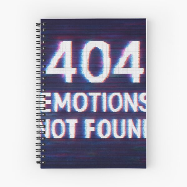 Item preview, 404 Emotions Not Found – Glitch Tee designed and sold by TONSNAP.
