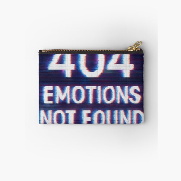 Item preview, 404 Emotions Not Found – Glitch Tee designed and sold by TONSNAP.