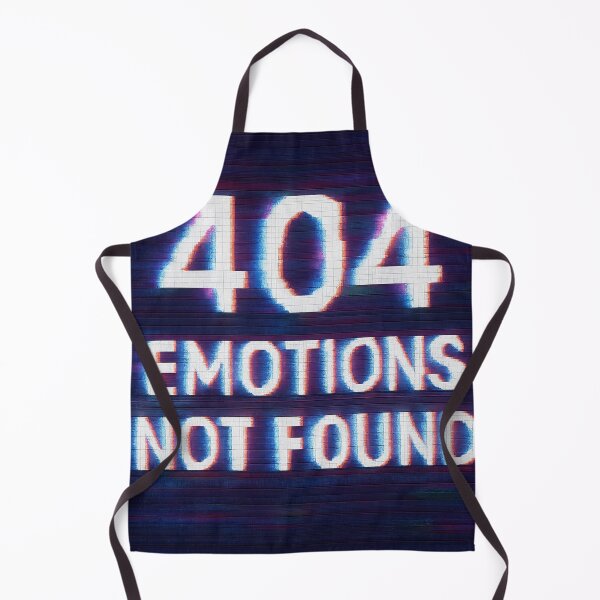 Item preview, 404 Emotions Not Found – Glitch Tee designed and sold by TONSNAP.