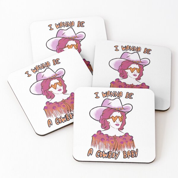 Item preview, CMAT I Wanna Be A Cowboy Baby - orange / pink v2 designed and sold by incloudines.