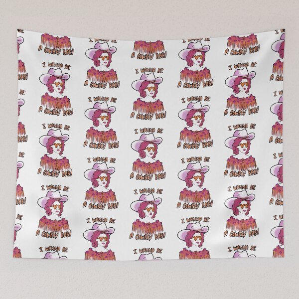 Item preview, CMAT I Wanna Be A Cowboy Baby - orange / pink v2 designed and sold by incloudines.