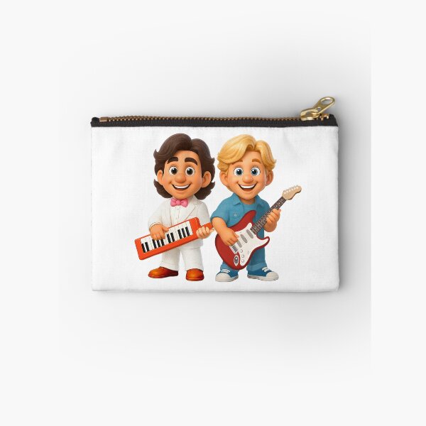 Item preview, Retro 80s Pop Duo Cartoon Illustration designed and sold by LuxeDigiArt.