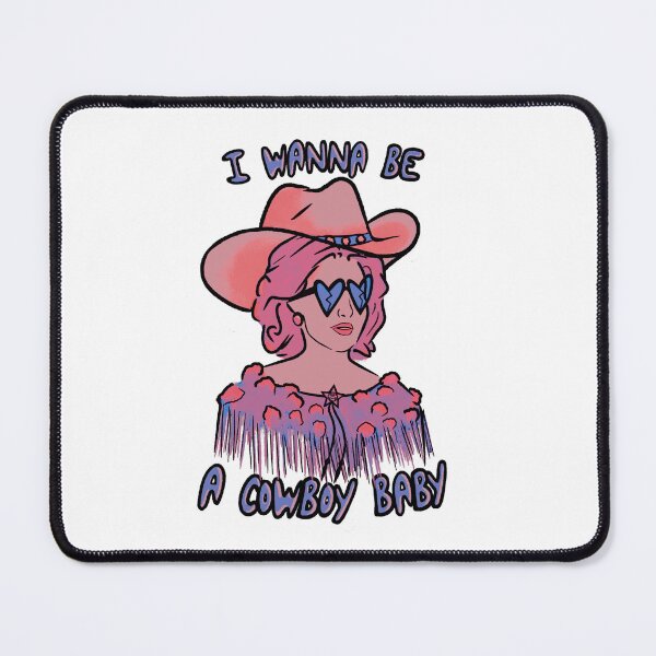 Item preview, CMAT I Wanna Be A Cowboy Baby - coral / blue designed and sold by incloudines.