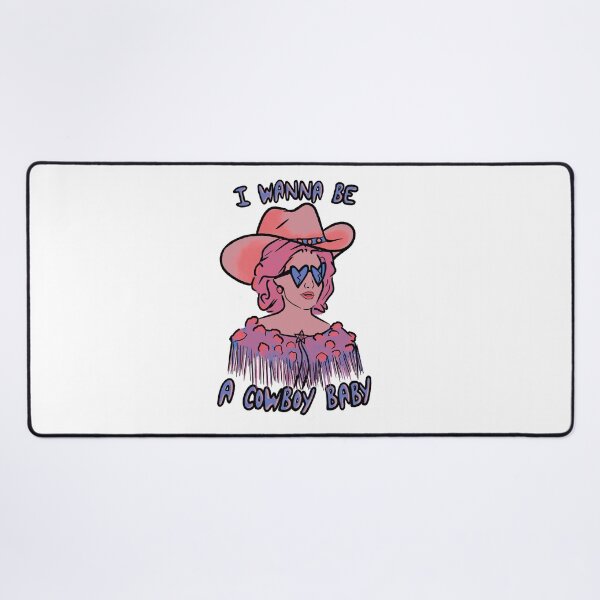 Item preview, CMAT I Wanna Be A Cowboy Baby - coral / blue designed and sold by incloudines.