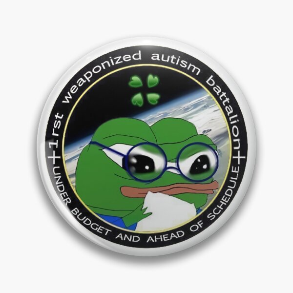 Item preview, Apu weaponized autism badge designed and sold by PretentiousD.