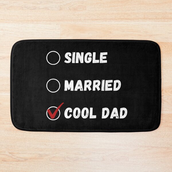 Item preview, Single Married Cool Dad, Funny Dad Shirt designed and sold by Sleepy Cat Design.