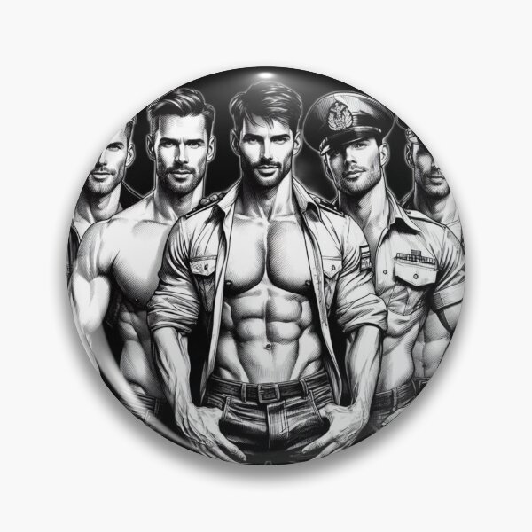 Item preview, The Boys Are Back Tom of Finland Tribute Military Gay Pride Graphic Design designed and sold by ItsAKinkThing.