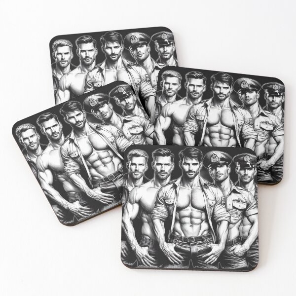 Item preview, The Boys Are Back Tom of Finland Tribute Military Gay Pride Graphic Design designed and sold by ItsAKinkThing.