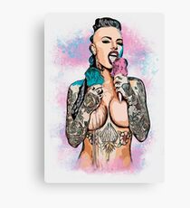 Sexy Girl T-shirt Canvas Print