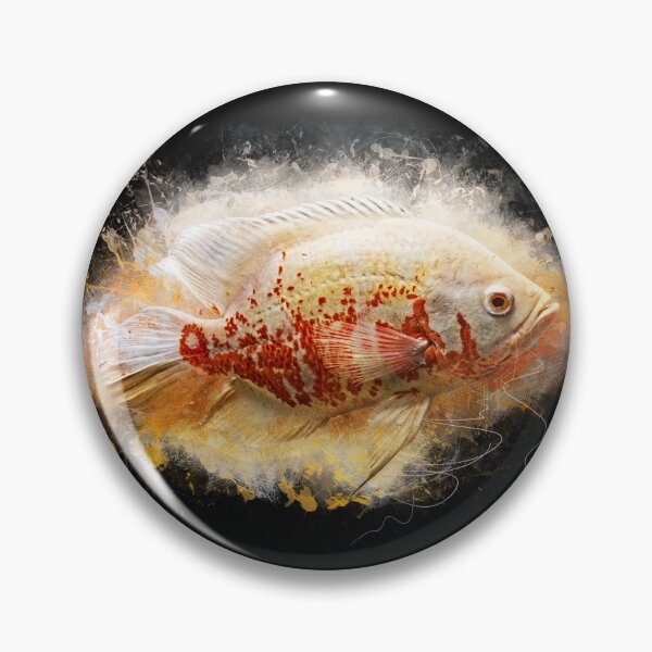 Item preview, Albino peacock cichlid - Astronotus ocellatus designed and sold by AquariumLutter.