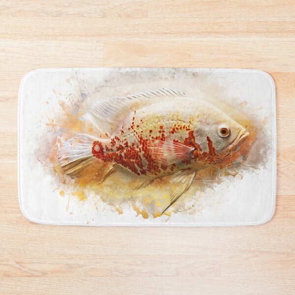Item preview, Albino peacock cichlid - Astronotus ocellatus designed and sold by AquariumLutter.