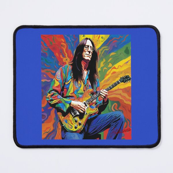 Item preview, "Psychedelic Portrait of Todd Rundgren: Experimental Rock Legend" designed and sold by Artisticanvas.