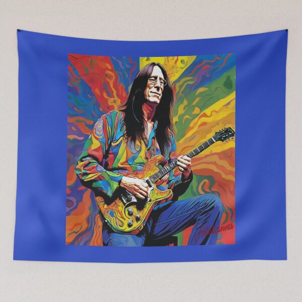 Item preview, "Psychedelic Portrait of Todd Rundgren: Experimental Rock Legend" designed and sold by Artisticanvas.