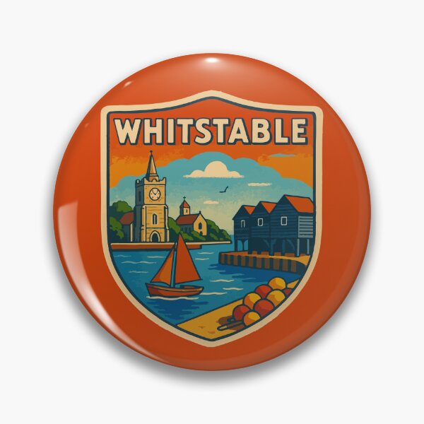 Item preview, Whitstable Travel Souvenir Sticker designed and sold by rogue-design.