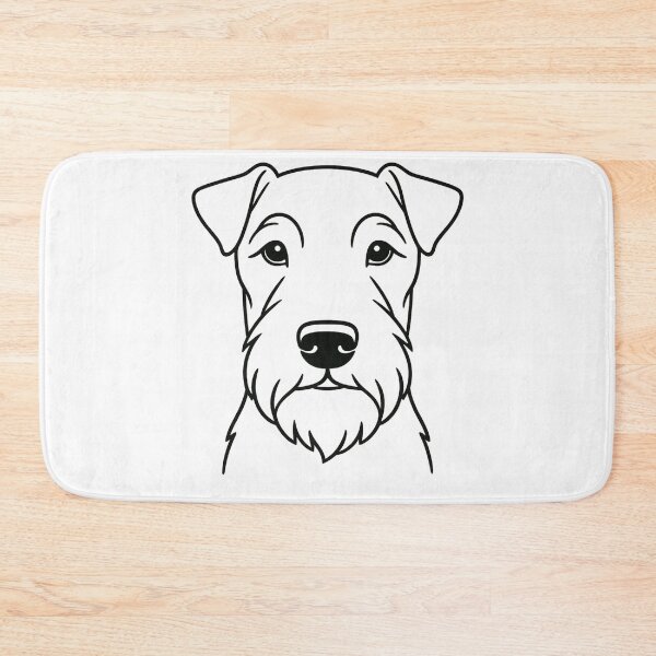 Item preview, Airedale Terrier head frontal designed and sold by Airedaleandwell.