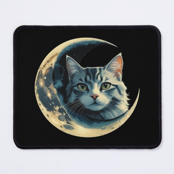 Item preview, Moon Cat – Surreal Celestial Art.Cat.Moon.Cat.Moon. designed and sold by JAGA-ALIME.