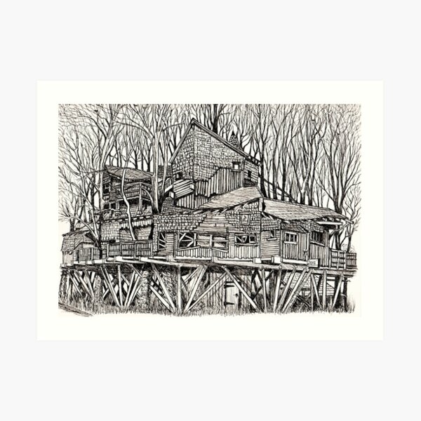 Alnwick Gardens Tree House Art Print