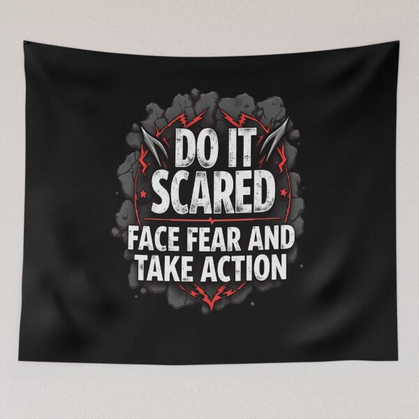 Item preview, Do It Scared – Face Fear and Take Action designed and sold by HOUCHCREATOR.