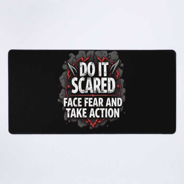 Item preview, Do It Scared – Face Fear and Take Action designed and sold by HOUCHCREATOR.