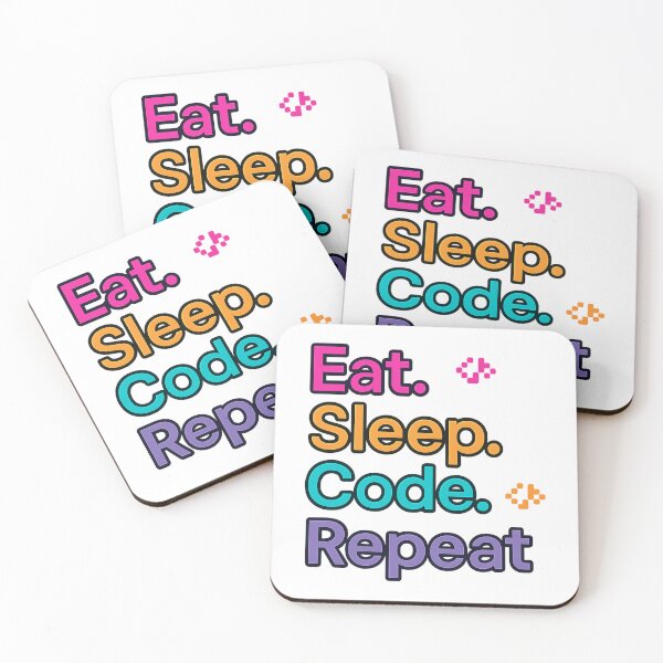 Item preview, Eat Sleep Code Repeat Programmer  designed and sold by TONSNAP.