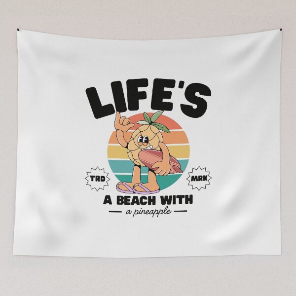 Item preview, Life's a beach with a pineapple designed and sold by Peerless-Prime.