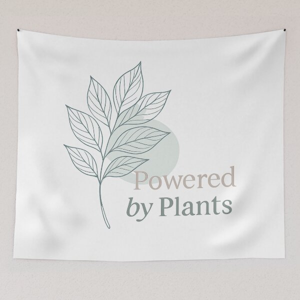Item preview, Powered by Plants Vegan Mug designed and sold by TONSNAP.