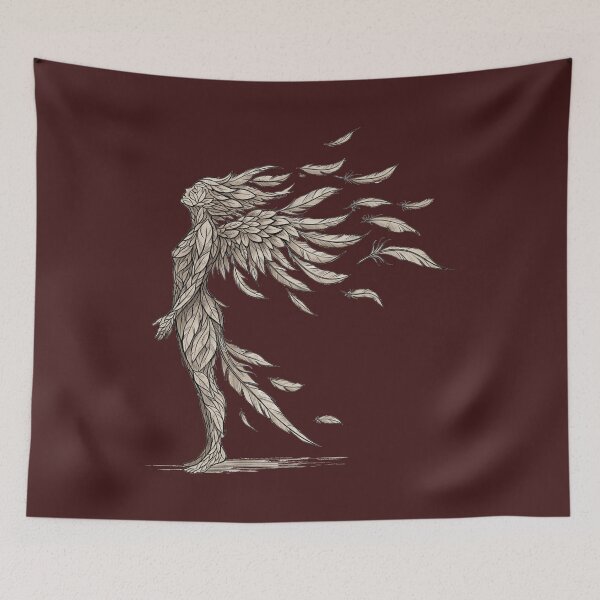 Item preview, Feathered Soul – Emotional Healing and Inner Transformation Artwork designed and sold by Just Meaningful.
