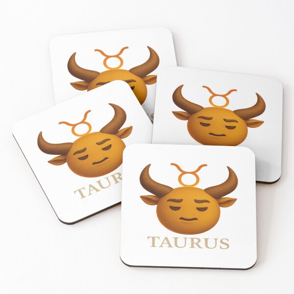 Item preview, Funny and expressive Taurus emoji – adorable and funny 3D design designed and sold by ArteJorge48.