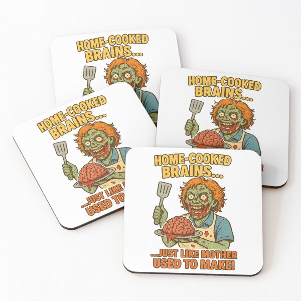 Item preview, Retro Zombie Design – Homemade Brains Just Like Mom Made Them designed and sold by elsotanodelcine.
