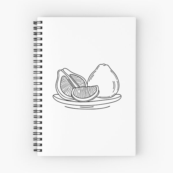 Item preview, Segmentos de pomelo dispuestos en un plato con pomelo entero al lado. designed and sold by rasagamastore.