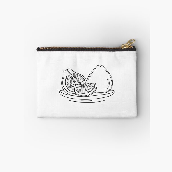Item preview, Pomelo segments arranged on a plate with whole pomelo beside designed and sold by rasagamastore.