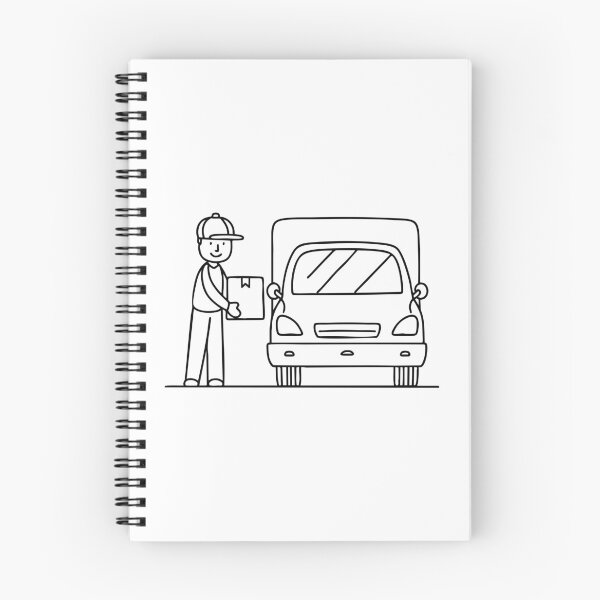 Item preview, A postman lifting a package from the back of his mail van designed and sold by rasagamastore.