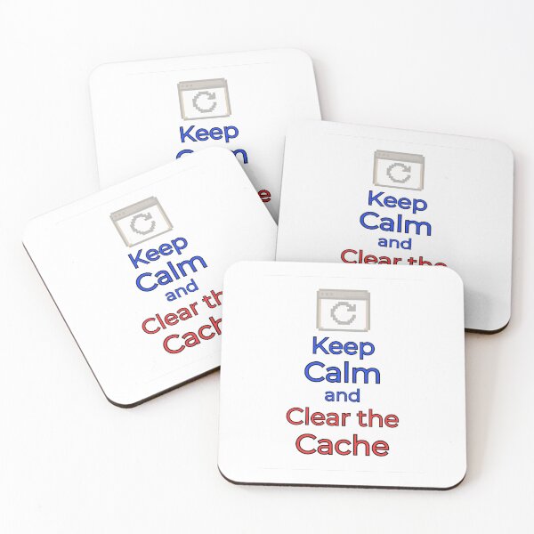 Item preview, cache clear funny tech developer keep calm humor designed and sold by 88DesignStudio.
