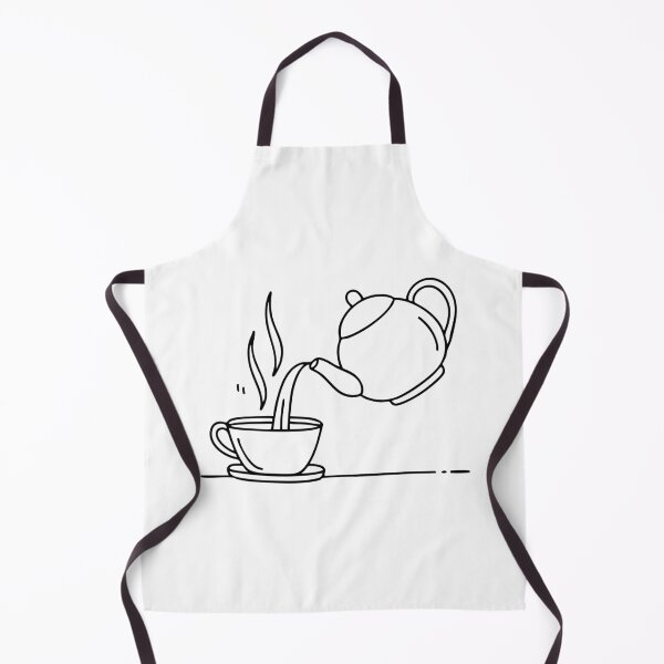 Item preview, A pot of tea with steam rising as someone pours into a cup designed and sold by rasagamastore.