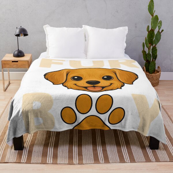 Item preview, Fur Boy Puppy Lover T-Shirt Design – Cute Dog & Paw Print Graphic designed and sold by MatvHelen.