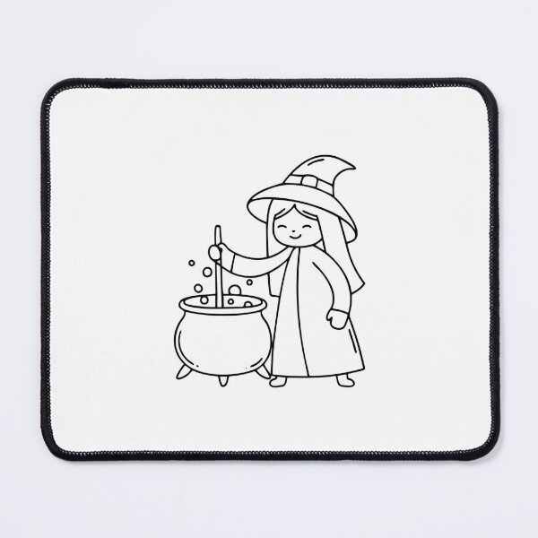 Item preview, A wizard stirring a bubbling potion in a cauldron designed and sold by rasagamastore.