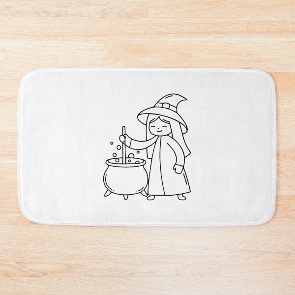 Item preview, A wizard stirring a bubbling potion in a cauldron designed and sold by rasagamastore.