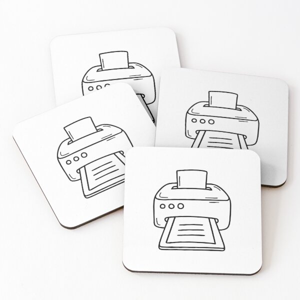 Item preview, A desktop printer ejecting freshly printed documents designed and sold by rasagamastore.