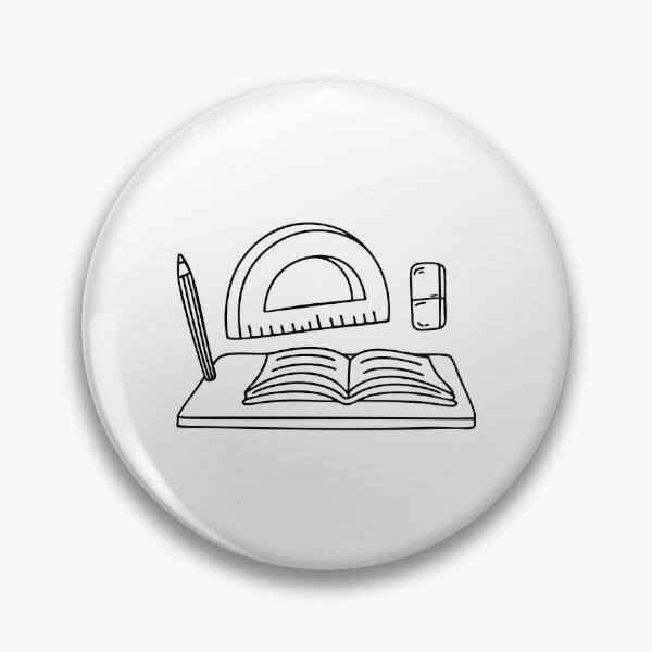 Item preview, A classroom desk with a protractor, eraser, and open math textbook designed and sold by rasagamastore.